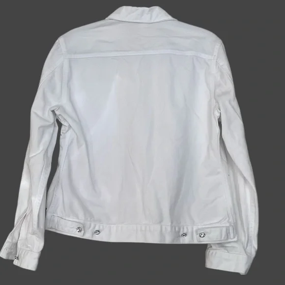 Vintage Christine Alexander White Rhinestone Studded Jean Jacket - Picture 6 of 10